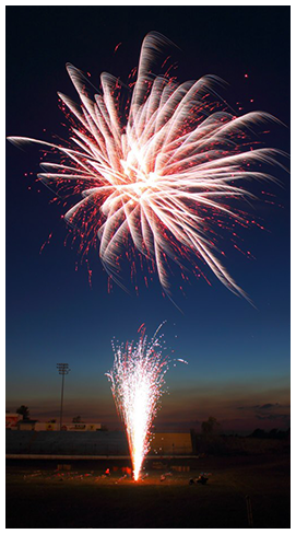 Red Fireworks